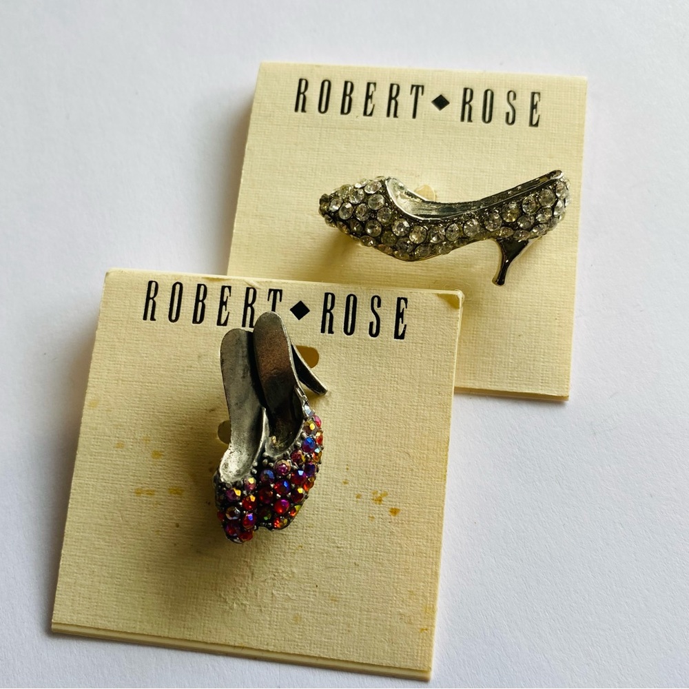 Robert Rose Set of Two Shoe Pins